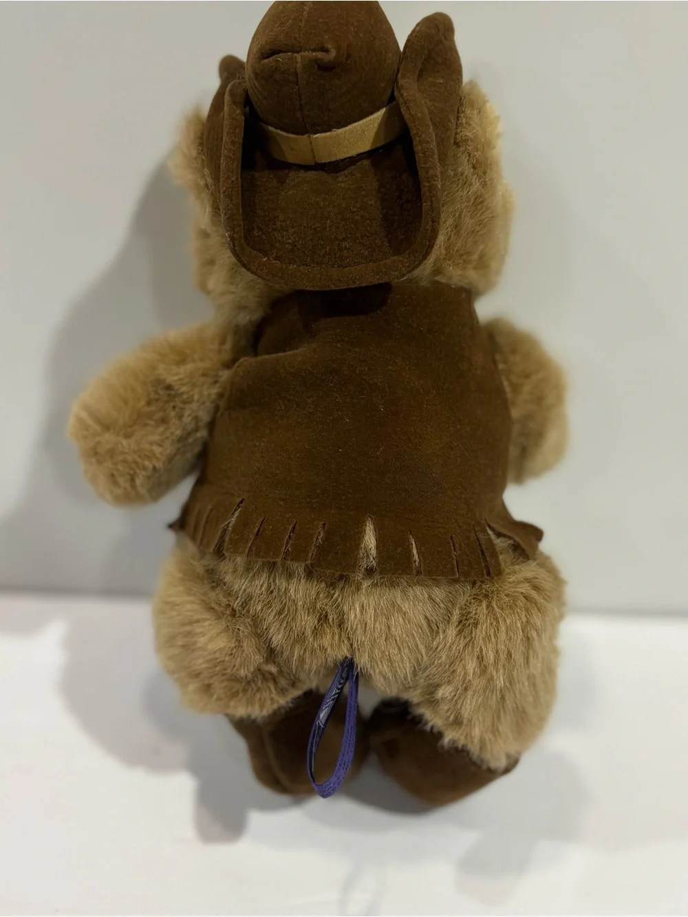 Vintage 1990 OZ Enterprises LoneStar Teddy Bear Plush Fishing License Hat‎ 10”